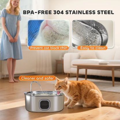 Stainless Steel Pet Water Fountain