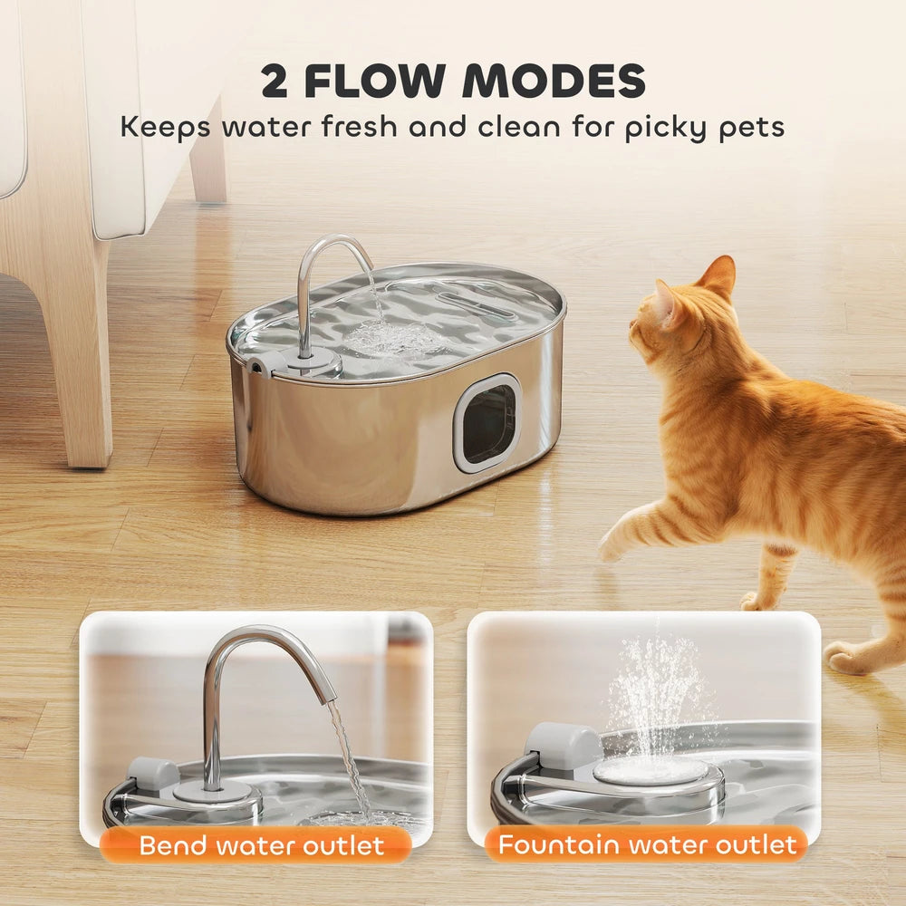 Stainless Steel Pet Water Fountain