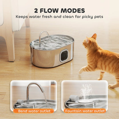 Stainless Steel Pet Water Fountain
