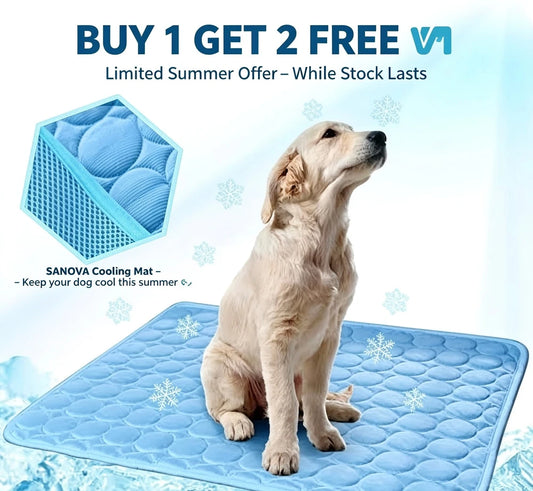 SANOVA Dog Cooling Mat – keep your pet cool and comfortable all summer |  Buy 1 Get 2 FREE
